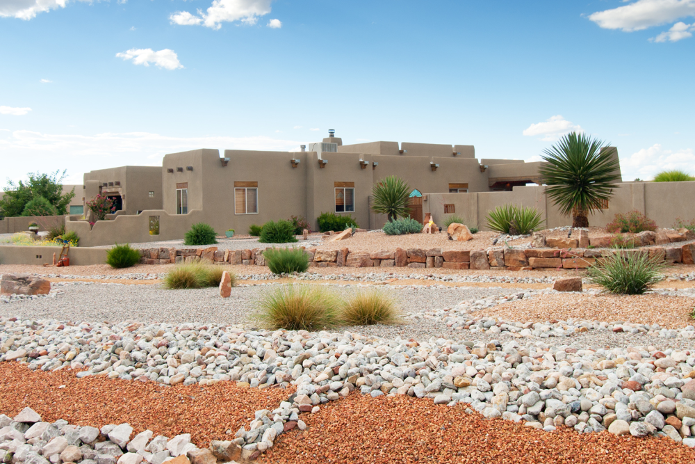 Finished Arizona landscaping and yard care project